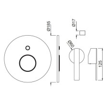 Cмеситель для ванны Jaquar Fonte FON-CHR-40079K