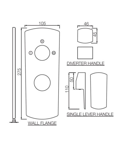 Cмеситель для ванны Jaquar Kubix Prime KUP-CHR-35783KPM