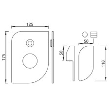 Cмеситель для ванны Jaquar Alive ALI-CHR-85065K