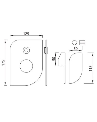 Cмеситель для ванны Jaquar Alive ALI-CHR-85065K