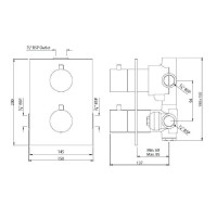 Термостат для ванны Jaquar Florentine FLR-CHR-5693
