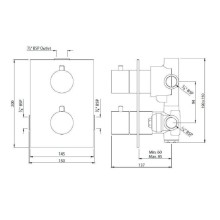 Термостат для ванны Jaquar Florentine FLR-CHR-5693