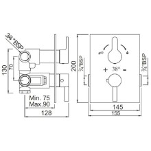 Термостат для ванны Jaquar Fusion FUS-CHR-29671