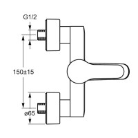 Смеситель для ванны Hansa Vantis 52442173