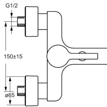 Смеситель для ванны Hansa Form 49742103