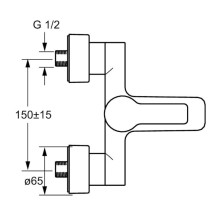 Смеситель для ванны Hansa Ligna 06742103