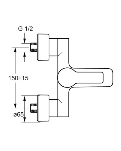 Смеситель для ванны Hansa Ligna 06742103