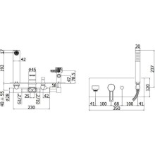 Смеситель для ванны Paffoni Ringo RIN001NO