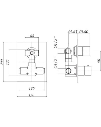 Термостат для ванны Migliore Kvant 18789