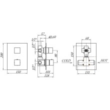 Термостат для ванны Migliore Kvant ML.KVT-2779.CR
