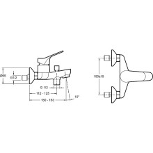 Смеситель для ванны Jacob Delafon Brive E75766-CP Хром