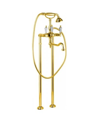 Смеситель для ванны Cezares Diamond DIAMOND-VDP2-03/24-Sw Золото 24 карат