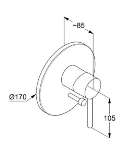 Смеситель для ванны Kludi Bozz 386503976