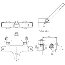 Смеситель для ванны Paini Arena 92CR105THKM с термостатом Хром