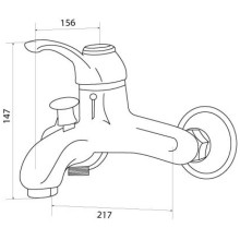 Смеситель для ванны Am.Pm Bourgeois F6610000