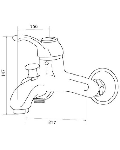 Смеситель для ванны Am.Pm Bourgeois F6610000