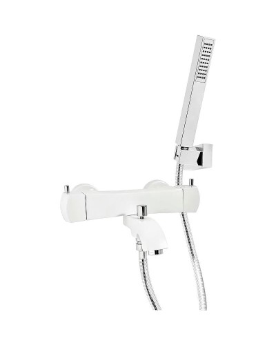 Смеситель для ванны Paini Lady 89BY105TH Белый матовый Хром