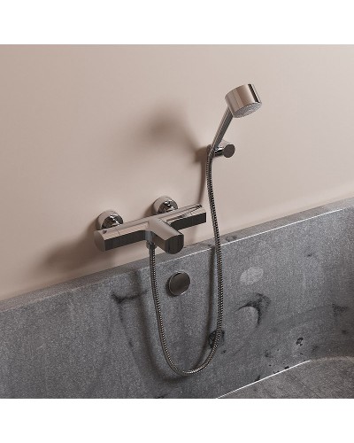 Смеситель для ванны Paini Ovo 86CR105THKM с термостатом Хром