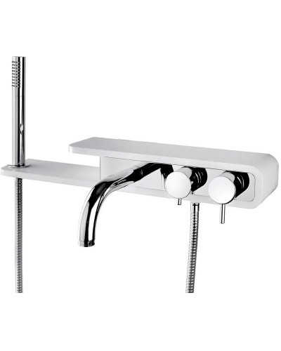 Смеситель для ванны Paini Pad PDCR100B0 Хром Белый