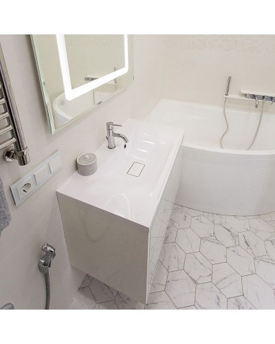 Смеситель для ванны Paini Pad PDCR100B0 Хром Белый