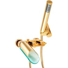 Смеситель для ванны Paini Morgana 73OP105VR Золото Стекло