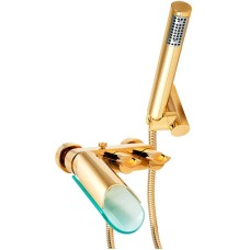 Смеситель для ванны Paini Morgana 73OP105VR Золото Стекло