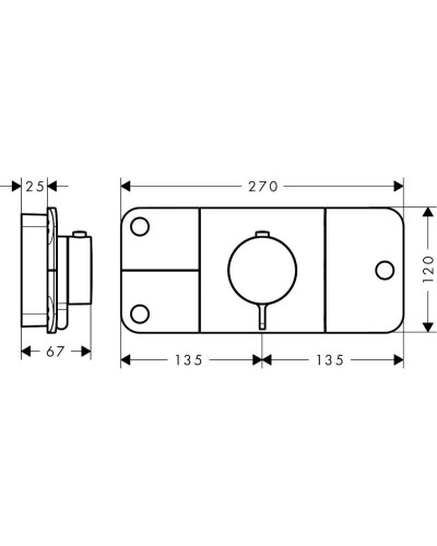 Термостат для ванны Axor One 45713000