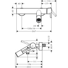 Смеситель для ванны Axor Starck 10465000