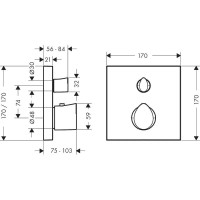 Термостат для ванны Axor Starck Organic 12716000