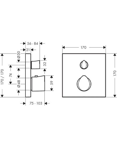 Термостат для ванны Axor Starck Organic 12716000