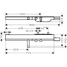 Термостат для ванны Axor ShowerSolutions 45420000