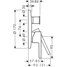 Смеситель для ванны Axor Starck 10414000
