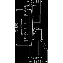 Смеситель для ванны Axor Starck 10418000