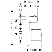 Термостат для ванны Axor Citterio M 34725000