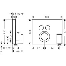 Термостат для ванны Axor ShowerSelect 36712000