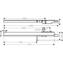Термостат для ванны Axor ShowerSolutions 45421000