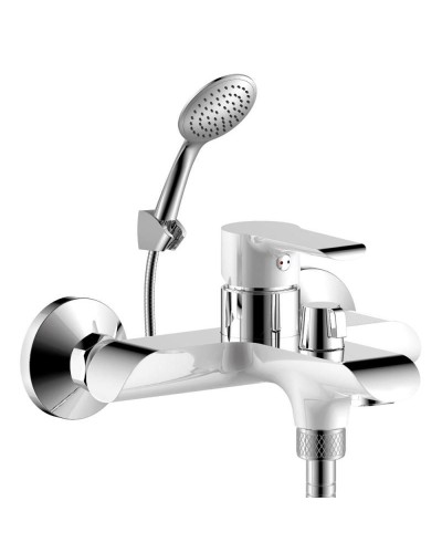 Смеситель для ванны Rossinka W35-31 Белый хром