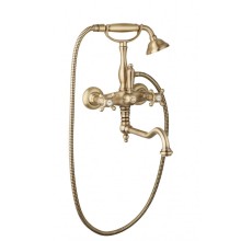 Смеситель для ванны с поворотным изливом с ручным душем, шлангом 150 см CEZARES GOLF-VDF-02-M