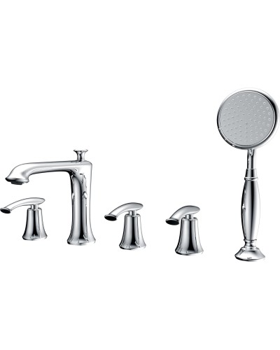 Смеситель на борт ванны с душем AltroBagno Beatrice 020104 Cr