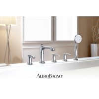 Смеситель на борт ванны с душем AltroBagno Beatrice 020104 Cr