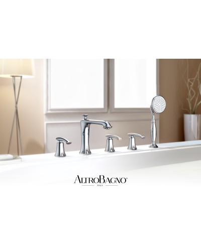 Смеситель на борт ванны с душем AltroBagno Beatrice 020104 Cr