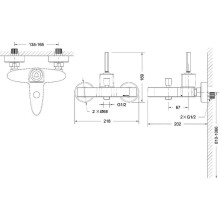 Смеситель для ванны Bravat Spring F679113C-01 Хром