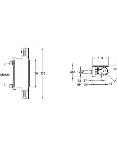 Термостат для ванны Jacob Delafon Metro E21768-BL