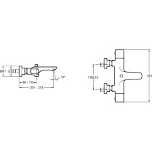 Термостат для ванны Jacob Delafon Aleo E72286-CP