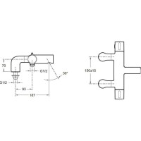 Термостат на борт ванны Jacob Delafon Cuff E98300-CP