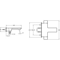 Термостат для ванны Jacob Delafon Stance E9103-CP