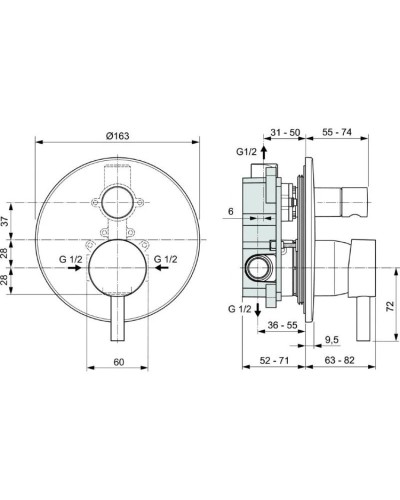 Смеситель для ванны Ideal Standard Ceraline A6939XG