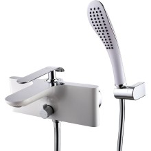 Смеситель для ванны Lemark Melange LM4914CW Хром Белый