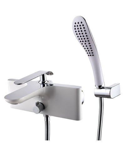 Смеситель для ванны Lemark Melange LM4914CW Хром Белый