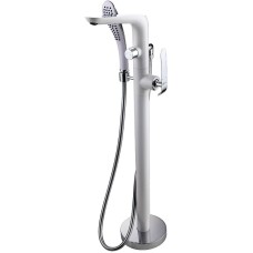 Смеситель для ванны Lemark Melange LM4944CW Белый Хром